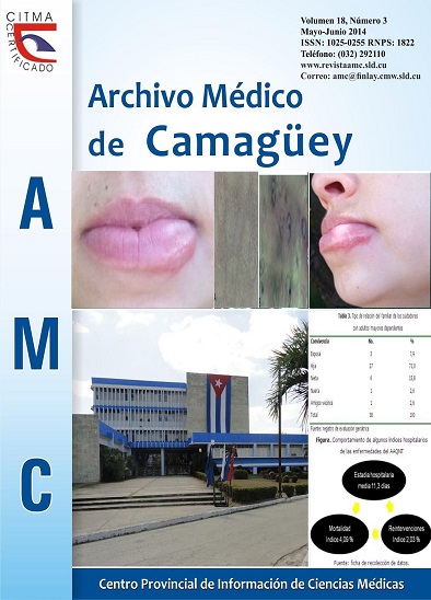 La Revista Archivo Médico de Camagüey pone en sus manos el número4 del volumen 18 con interesantes artículosoriginales, revisiones y presentaciones de casos.